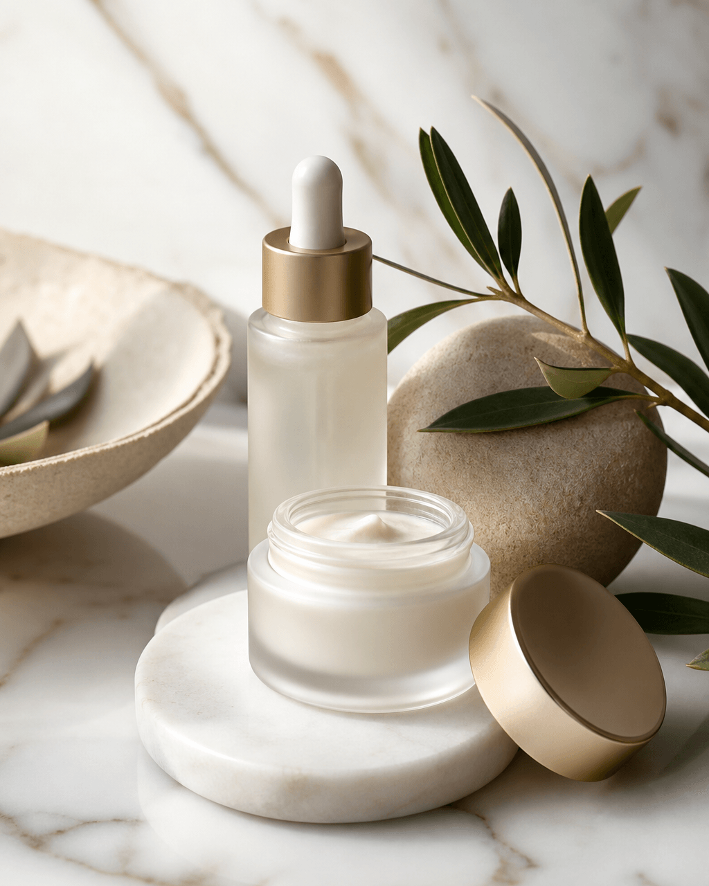 Luxury skincare product still